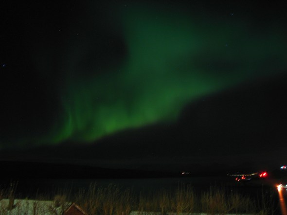 Northern Lights above The Ofoten Fjord
