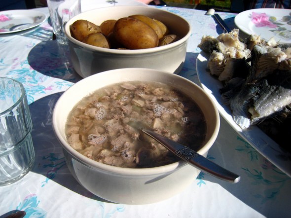 ...and delicately prepared pollock liver - and NO! It's got nothing to do with horrid cod liver oil...!