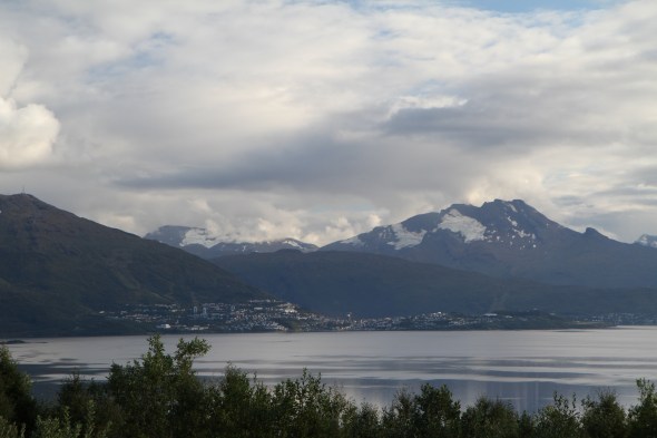 City of Narvik with the famous mountain The Sleeping Queen (1.576 m) in the background