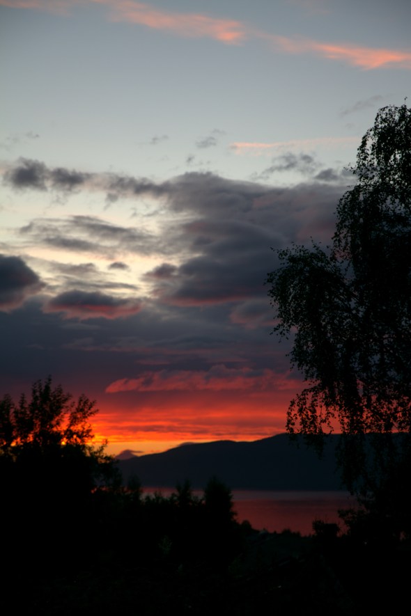 Sunset on the Ofoten Fjord