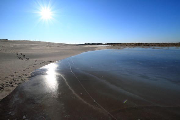 Frozen Lake in Raabjerg Mile