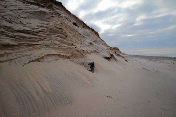 Not much resistance in these sand barrs against the wrath of the Northern Sea