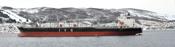 Singapore's IVS KANDA waiting to be loaded with iron ore