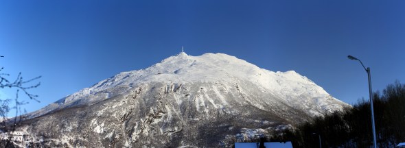 A huge composite image of The Fagernes Mountain