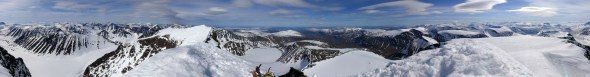 View from the top of Kebnekaise (photo: Wiktor Mazur)