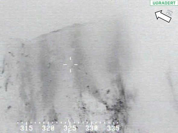 Images from the P-3C Orion , which is searching after the missing Hercules in Kebnekaise, Sweden (Photo: Royal Norwegian Air Force)