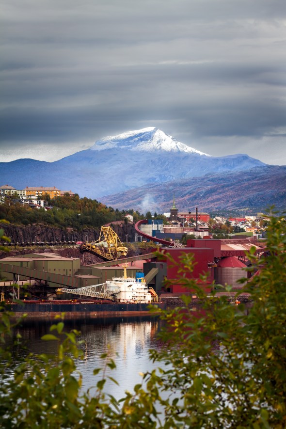 Winter is coming - the snow coveres mountain peaks gets whiter by the day